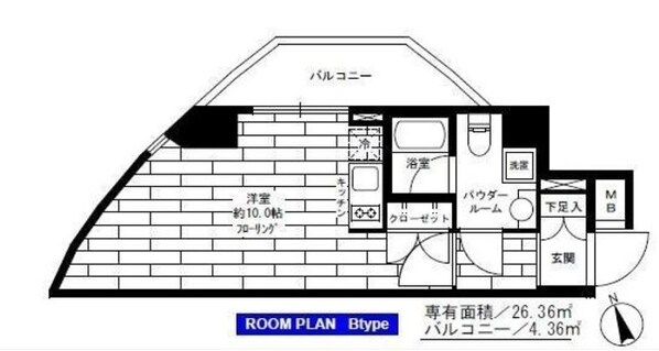 グランドコンシェルジュ広尾の物件間取画像